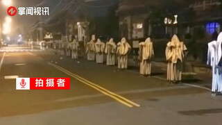 哈尔滨市民半夜开车经过一条路瞬间清醒 真相让人哭笑不得：帐篷排在路边