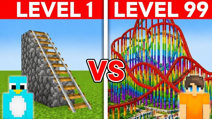 lavel 1 to 100 ruralcoaster in Minecraft