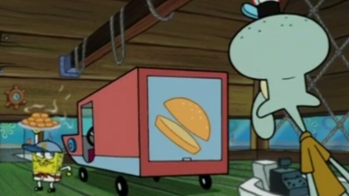 SpongeBob พยายามทุกวิถีทางเพื่อเข้าไปใน Crab Pot King แต่ถูกไล่ออก
