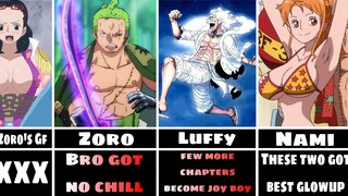 One piece characters Appearnce after timeskip