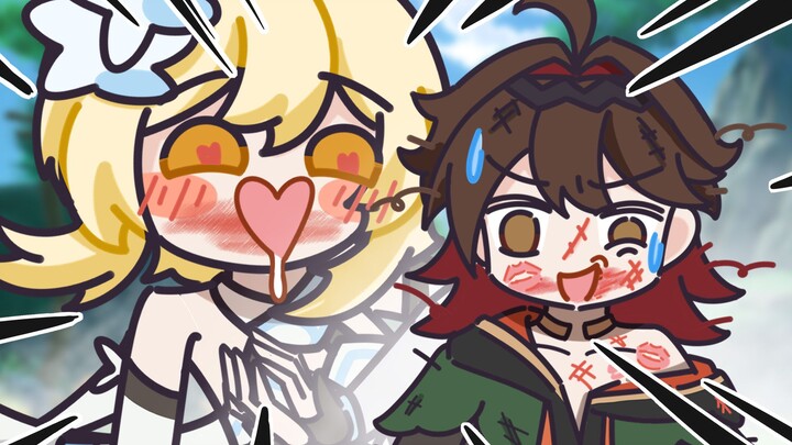 Wow~ You are so hot-tempered because of the heat!