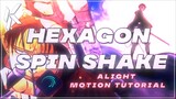 Alight motion tutorial | hexagon shake spin on alight motion #alightmotion