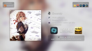 [4K Hi-Res] Sincerely - TRUE (唐沢美帆)  [24/96]  DSEE HX × Ozone 重混音