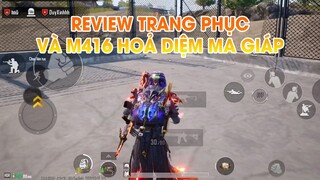 PUGB MOBILE | REVIEW TRANG PHỤC HOẢ DIỆM MA GIÁP VÀ M416 DIỆM MA GIÁP CHẾ ĐỘ HDR