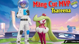 Pokemon UNITE - Măng Cụt Tsareena MVP Đá Người Như Đá Bóng Trong Pokemon Moba