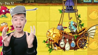 Plants vs Zombies 2 #50: Nhân BiBi Phá Đảo Thành Công Map Lost City