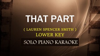 THAT PART ( LOWER KEY ) ( LAUREN SPENCER SMITH ) (COVER_CY)