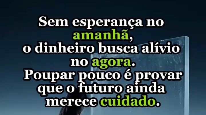 Quando o FUTURO some, o DINHEIRO vai junto!