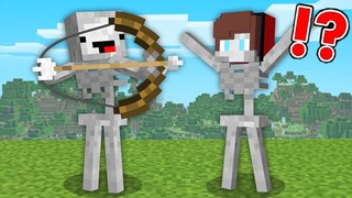 Mikey & JJ Shapeshift To SKELETONS in Minecraft - Maizen