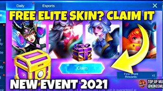 NEW EVENT FREE SKIN MOBILE LEGENDS 2021 | NEW EVENT ML - FREE ELITE SKIN ML 2021