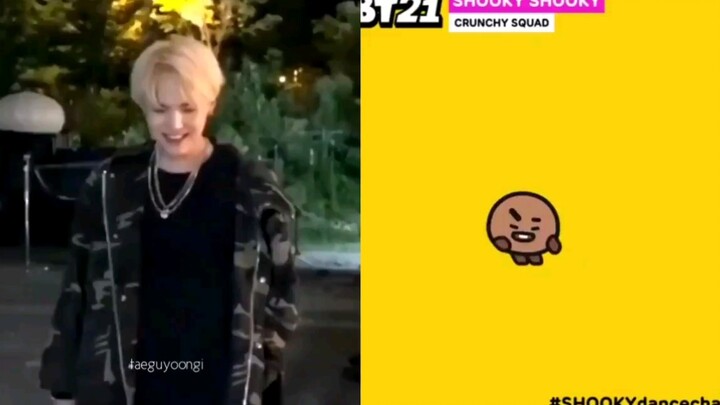【มินยุนกี】ช่างเป็น SHOOKY ที่หล่อออกมาจากแม่พิมพ์เดียวกันจริงๆ!!