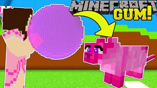 Minecraft: BUBBLE GUM SIMULATOR!!! (FLY INTO THE SKY WITH PETS!) Modded Mini-Game