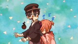 momen ketika Hanako bertemu Tsukasa (anime: Jibaku Shounen Hanako-kun)