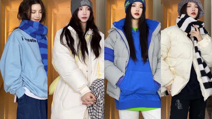 Set đồ đẹp mà không sợ lạnh! Mùa đông lạnh giá, hãy khoác lên mình áo phao và áo lông cừu nhé～