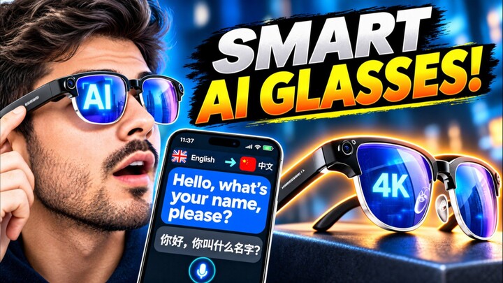 2026 New 8MP 4K HD Smart Glasses Review – AI Translation & Bluetooth
