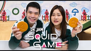 24 JAM MAKAN MAKANAN SQUID GAME!