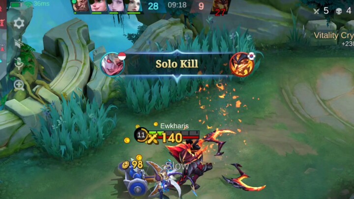 Raja Explane Ngamuk Membantai musuhnya - Mobile Legends