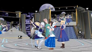 【東方mmd】霊夢＆魔理沙＆アリス＆咲夜＆早苗でthe world is all one