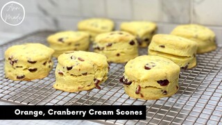 ครีมสโคน ผสม เปลือกส้ม และ แครนเบอรี่ Orange, Cranberry Cream Scones | AnnMade