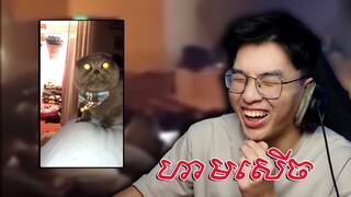 ហាមសេីច គេវាយ || Try Not To Laugh (Lazy Edition)