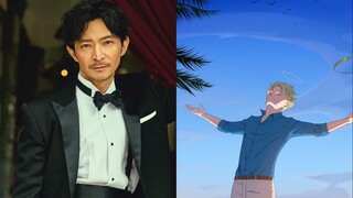Kenjiro Tsuda yang berusia 52 tahun memenangkan peringkat pertama pengisi suara tampan bersama Nanam