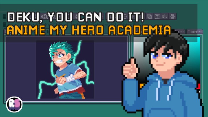 Deku, Kamu Pasti Bisa! | Anime My Hero Academia | Pixel Art Timelapse