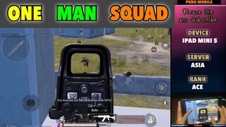 ONE MAN SQUAD | Gameplay with Handcam | PUBG MOBILE - IPAD MINI 5