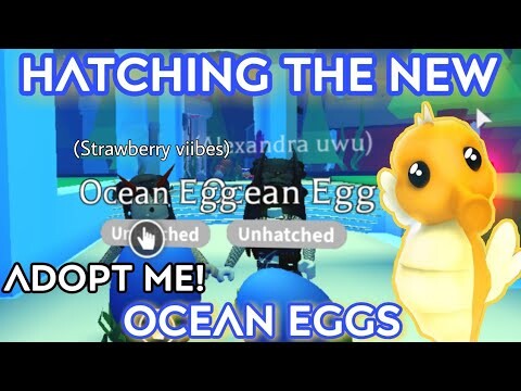 [GIVEAWAY] NEW UPDATE!! AdoptMe Ocean Eggs! Hatching Ocean Eggs ft Strawberry Viibes