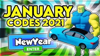 All "New Year Update Working Codes 2021 in Roblox Vehicle Weight Lifting