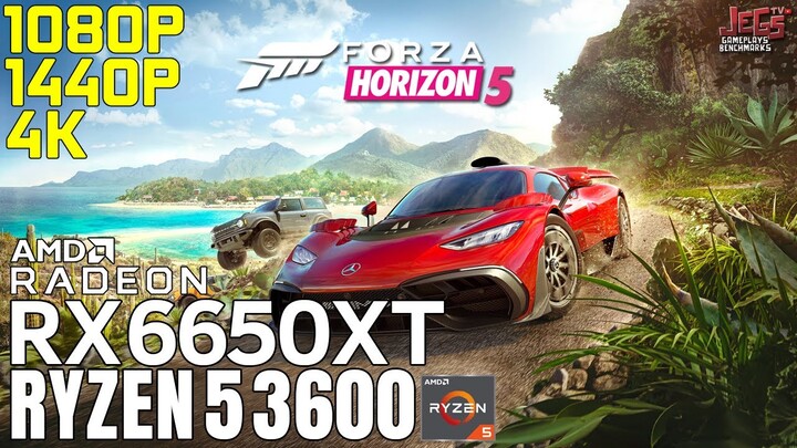 Forza Horizon 5 | Ryzen 5 3600 + RX 6650 XT | 1080p, 1440p, 4K benchmarks!