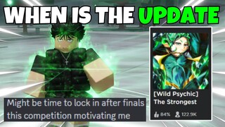 The Strongest Battlegrounds WHEN IS THE TATSUMAKI UPDATE? + POSIBLE DELAY TATSUMAKI UPDATE