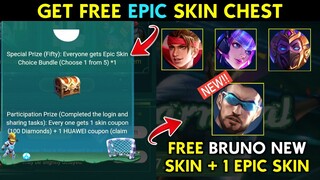 FREE EPIC SKIN CHEST NEW WEB EVENT HIDDEN EVENT - MOBILE LEGENDS