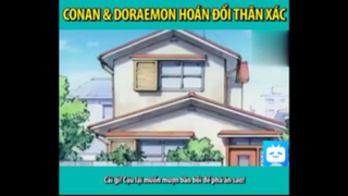 DORAEMON VÀ CONAN HOÀN ĐỔI THÂN XÁC  #funny