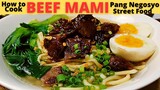 BEEF MAMI | Beef Noodle Soup | Beef Mami Pares | Pang Negosyo | STREET FOOD | Homemade Beef Mami