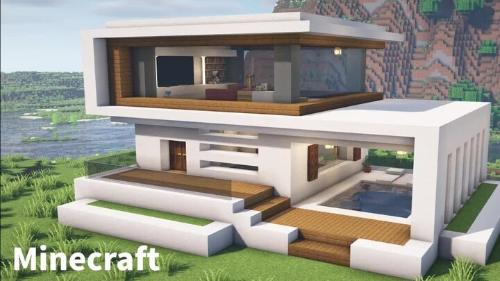 [Minecraft] Hướng dẫn kiến trúc: Cách xây dựng một biệt thự hiện đại nhỏ
