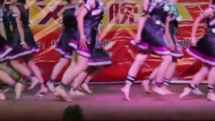 Middle School Girl Performs Ethnic Dance Barefoot