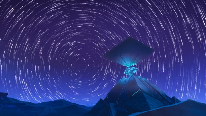 You can shoot star trails in Genshin Impact too!