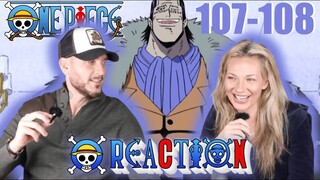 One Piece Eps. 107/108 | Mr. PRINCE to the RESCUE!!! 👒 | couples first time watching!