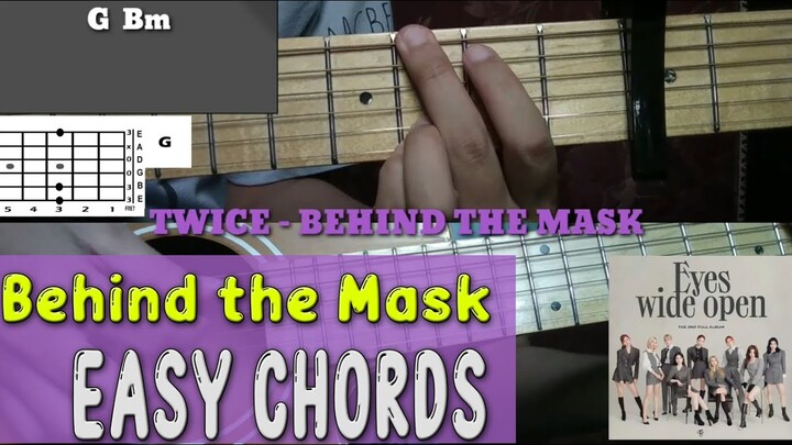 Twice - Behind The Mask Guitar Chords Easy