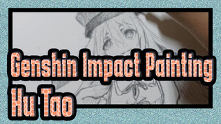 [Genshin Impact Painting] Draw a Hu Tao With Bad Temper