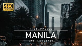 Manila Skyline 2021 | Manila ( Philippines) Time Lapse 4K | Manila Drone Footage | VNK Explorer