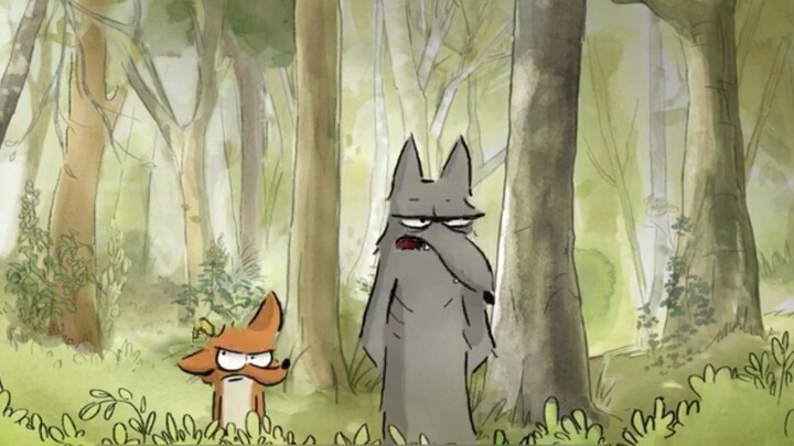 Fox mom and wolf dad? ! ! This can be seen...