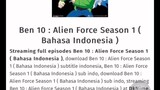 Nonton Ben 10 Bahasa Indonesia