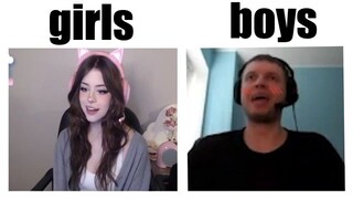 girls vs boys uwu 👉👈