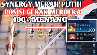 FORMASI ANGKA 17 | SYNERGY MERAH PUTIH | AUTO WIN 100 %| MAGIC CHESS MOBILE LEGENDS