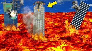 GTA 5 Ngày Tận Thế - Nham Thạch Tấn Công Vào Thành Phố Phá Hủy Mọi Thứ