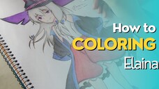 How to coloring Elaina,cinematic at the end of the video <( ̄︶ ̄)>