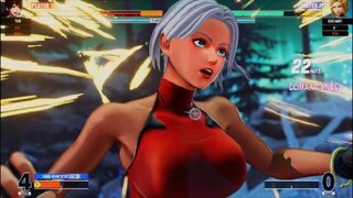 KOF15　チャンピオン　ギャルブルーマリー　28Hit7割コンボ　ゲージ消費で一気に決めに行く