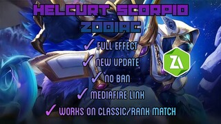 HELCURT SCORPIO ZODIAC SCRIPT SKIN | FULL EFFECT | MOBILE LEGENDS