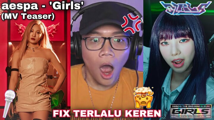 FIX PENGEN TERIAAKKK🤯|| aespa 에스파 'Girls' MV Teaser || REACTION (Indonesia)